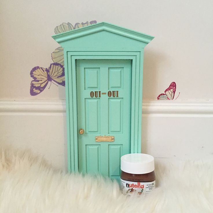 Oui oUi-puerta ratoncito perez con nombre-victoriana mint-nutella