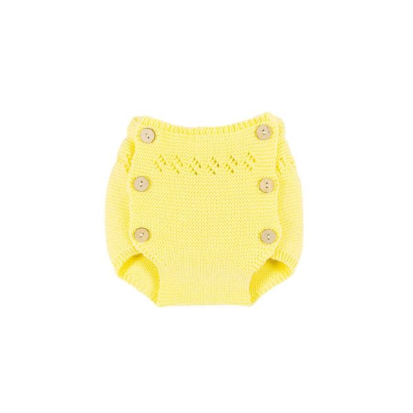 Oui Oui-ranita-bebe-bonnet-a-pompon-punto-amarillo
