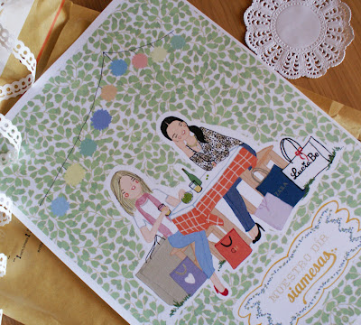 Oui Oui-regalo original aniversario-lamina Lucia Be-siamesas